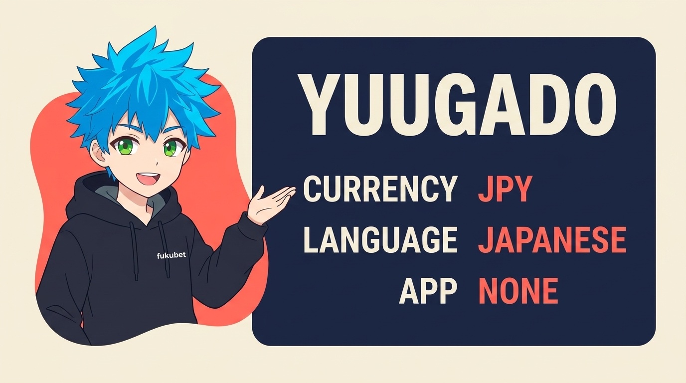 遊雅堂は口座通貨が日本円、サイトとサポートが日本語、専用アプリはなし