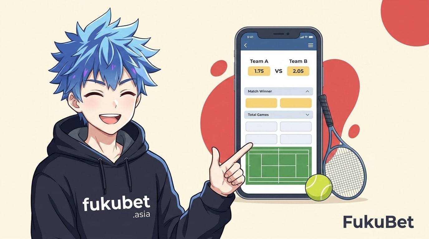 ブックメーカーでテニスに賭ける方法をフクちゃんが解説(オッズ・賭け方)