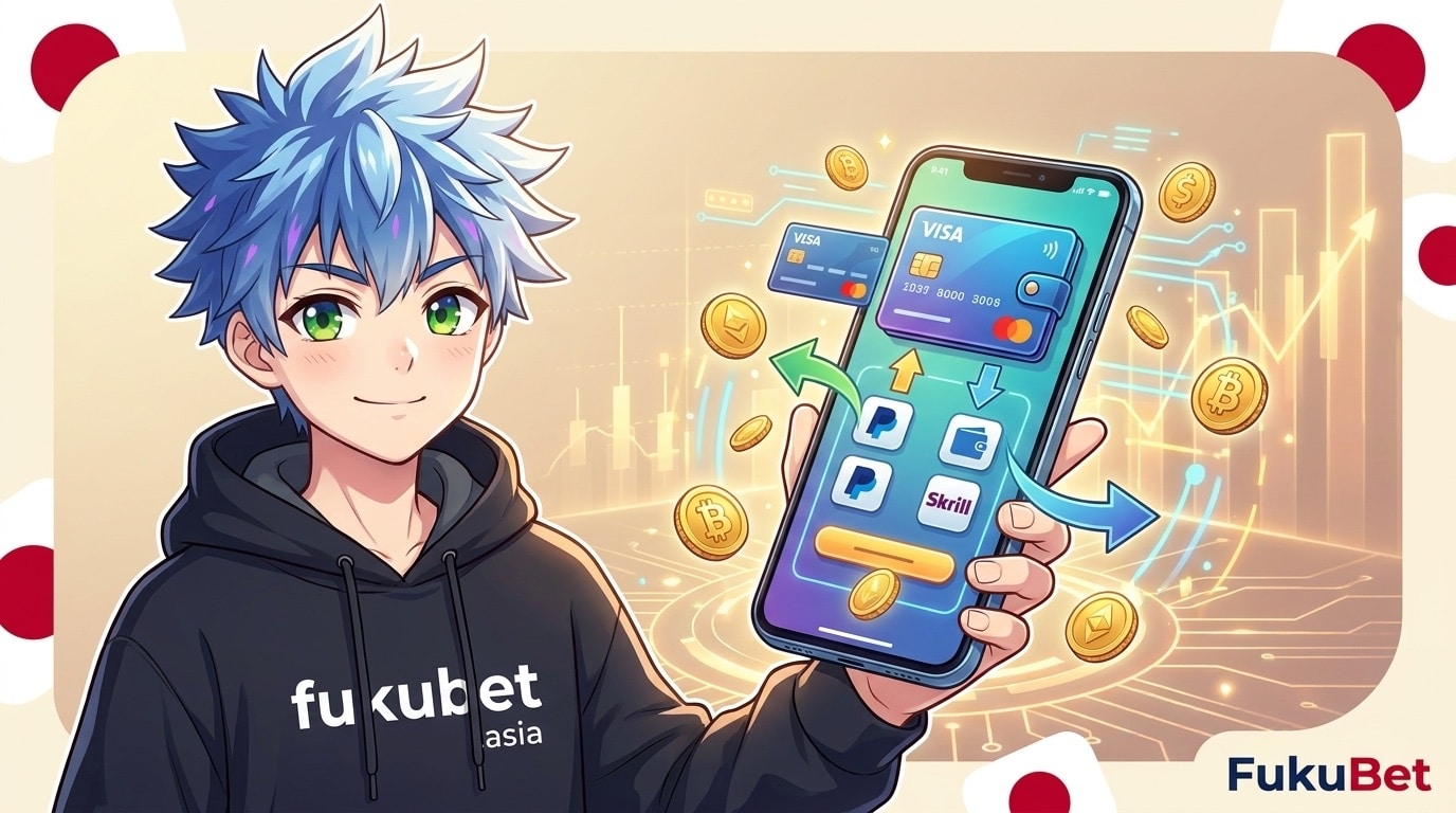 スマホで入金・出金をするフクちゃん