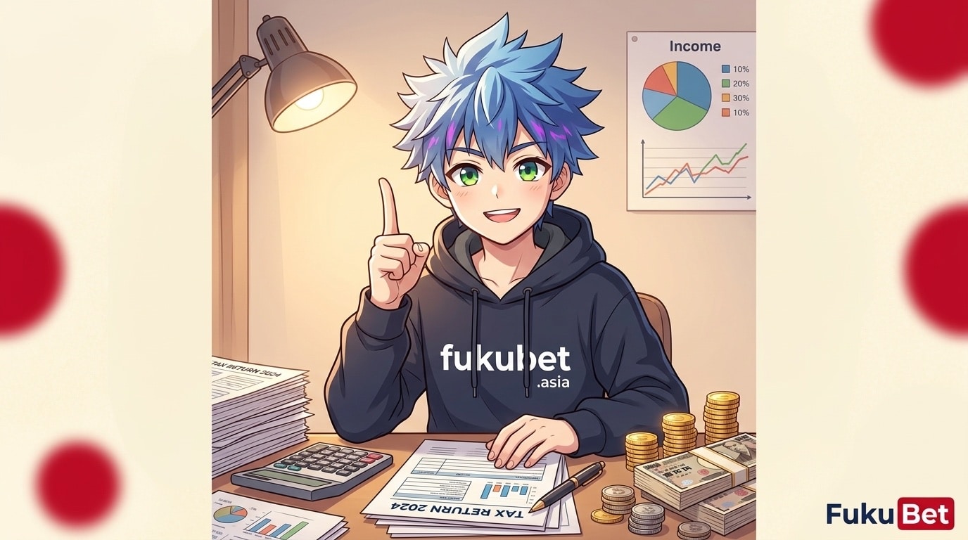 ブックメーカーの勝ち金と税金を電卓で計算するフクちゃん