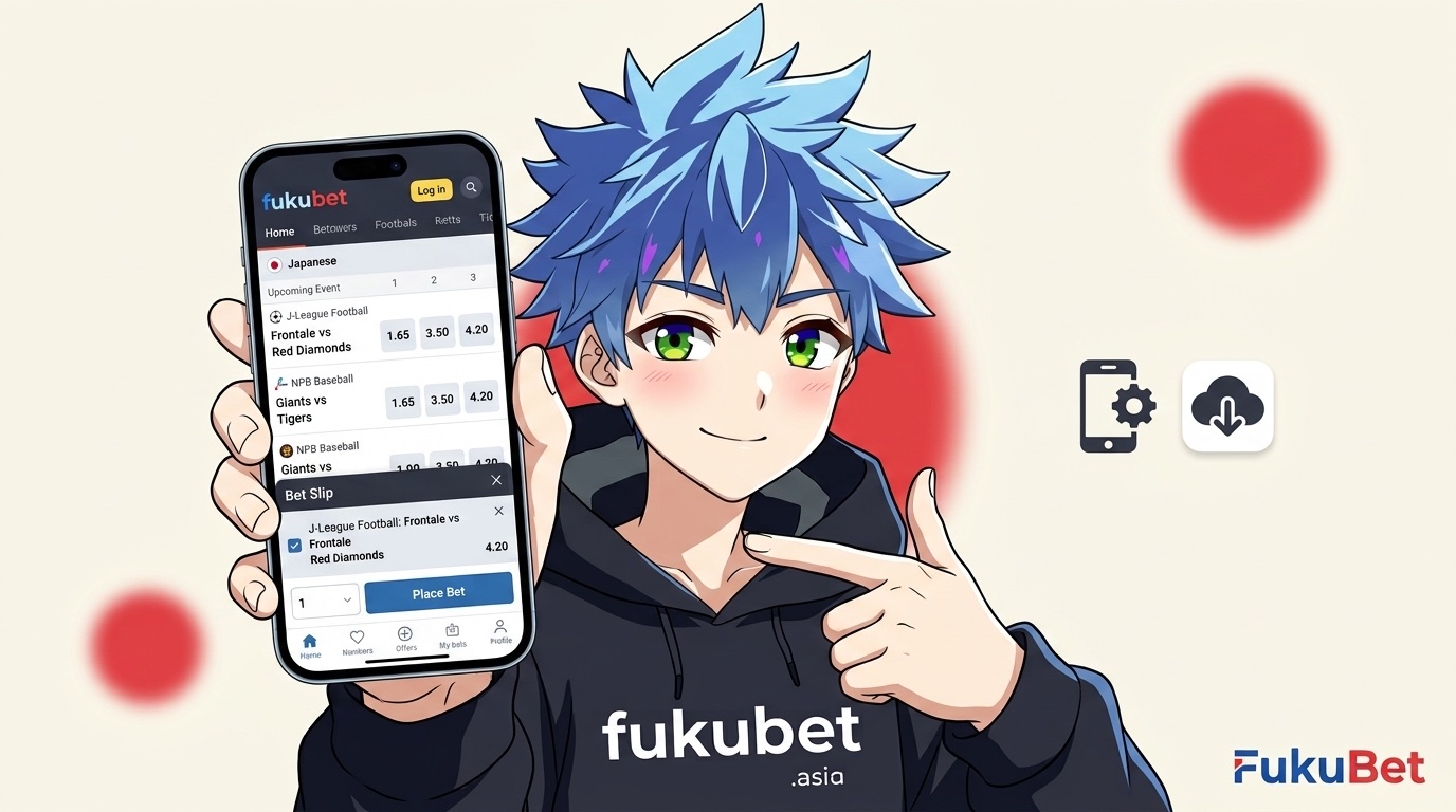 ブックメーカーアプリ（iOS／Android）を使うフクちゃん