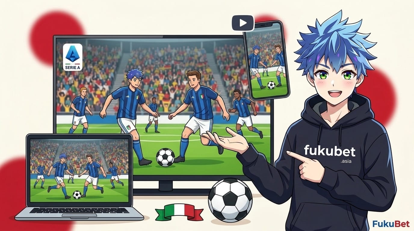 セリエA中継を無料で視聴する方法をフクちゃんが解説(テレビ・スマホ・配信サービス)