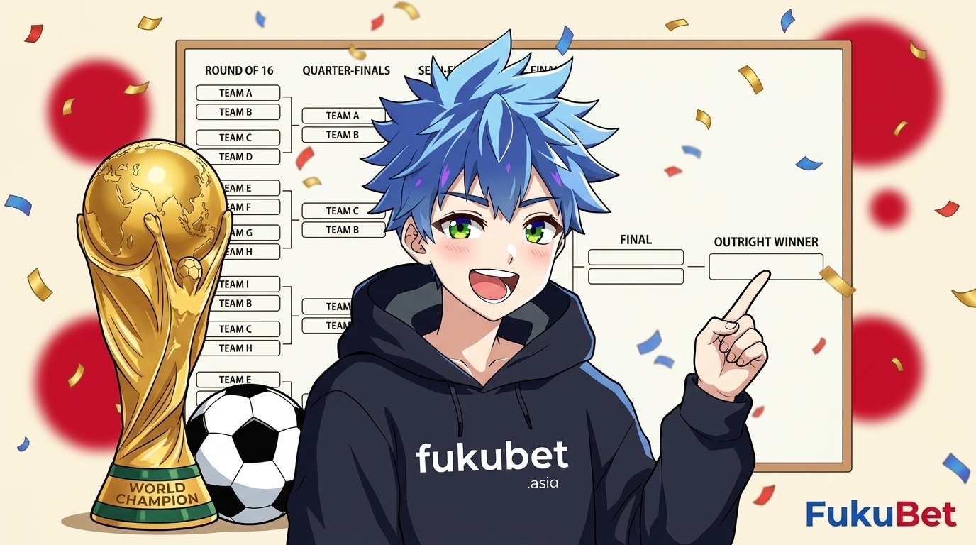 ワールドカップをブックメーカーで楽しむフクちゃん