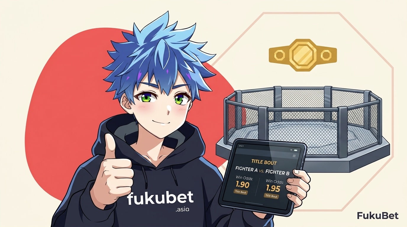 UFCをブックメーカーで楽しむフクちゃん｜賭け方・オッズ・視聴方法
