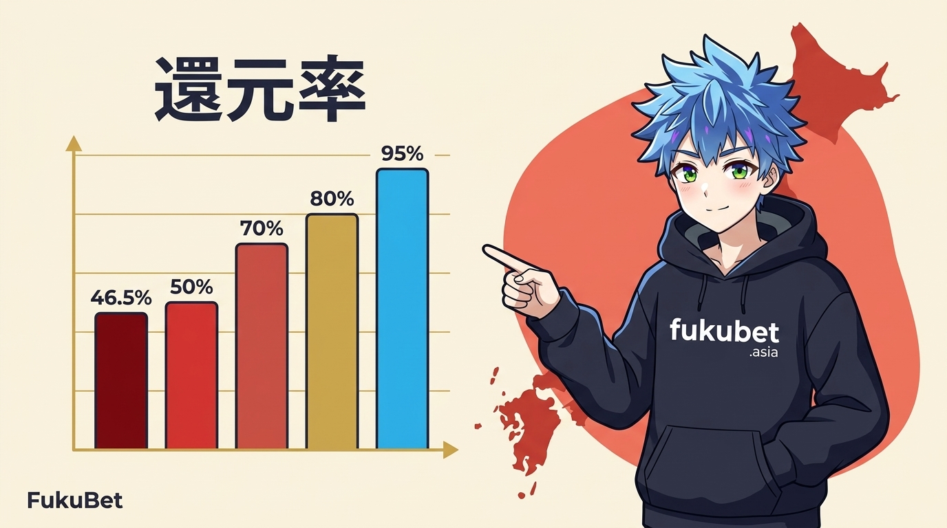 ギャンブルの還元率・控除率を同じ物差しで比べる｜宝くじ46.5％からブックメーカー95％まで