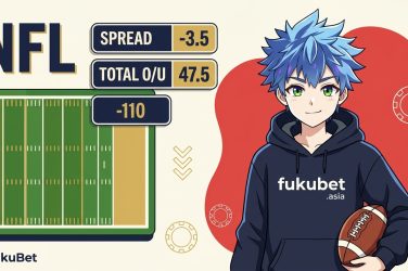 NFLのスプレッド・トータル・アメリカンオッズを示したバナー
