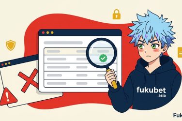 ライセンス登録簿でブックメーカーを確認するフクちゃん
