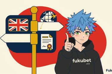 英国ライセンスと英国外向けサイトの分かれ道を示すフクちゃん