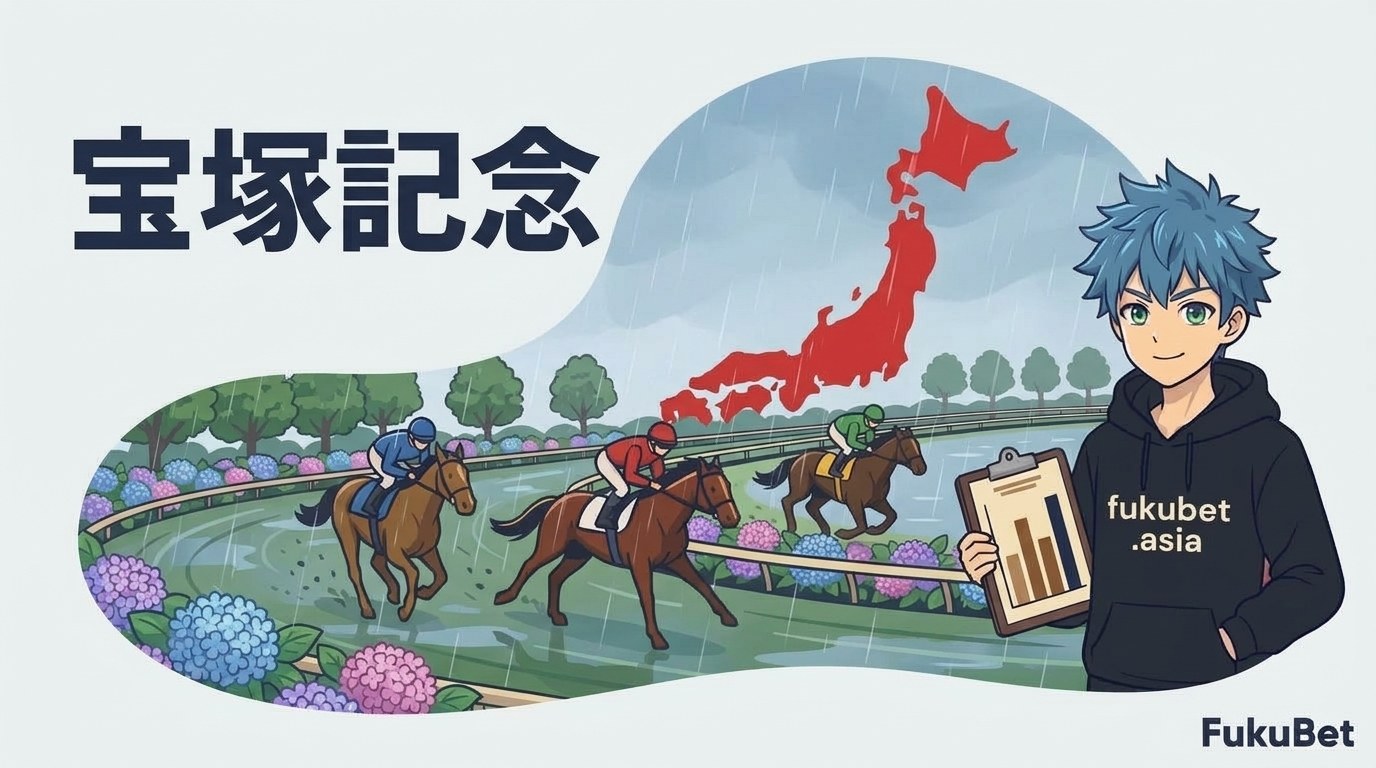 宝塚記念を数字で読む｜8枠が20回で10勝、頭数どおりなら3.2勝
