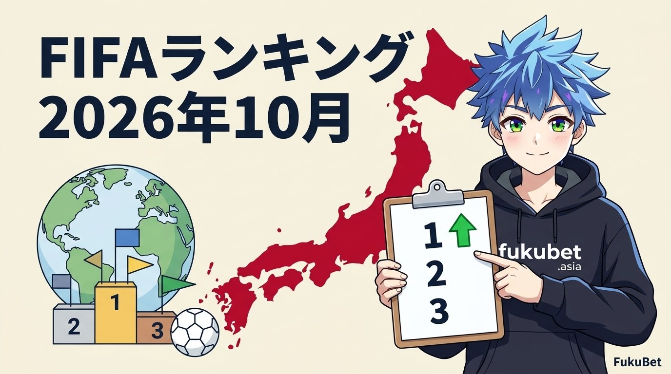 FIFAランキング最新（2026年10月）｜日本は17位・アジア1位、最高位9位から全349回の推移