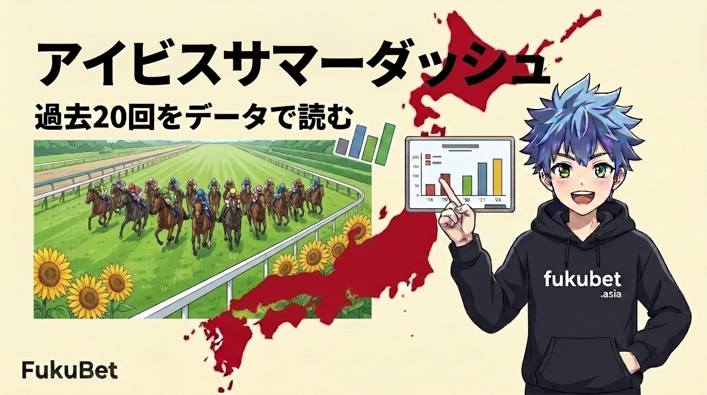 アイビスサマーダッシュを数字で読む｜7〜8枠が20回で11勝、ただし人気どおりでも8.5勝