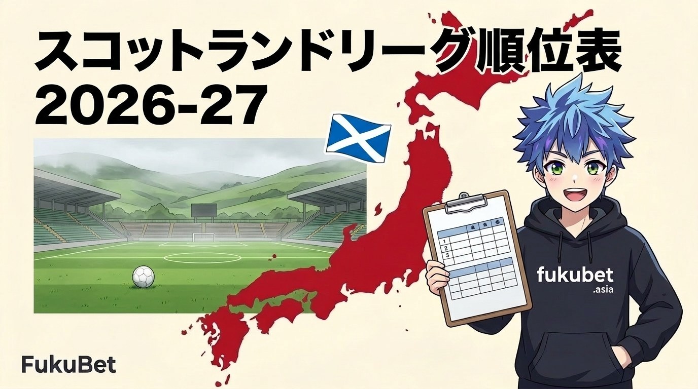 スコットランドリーグ順位表2026-27｜第11節終了、セルティックが首位・レンジャーズと4点差（11試合時点の首位は26年で19回優勝）